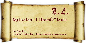 Nyisztor Liberátusz névjegykártya